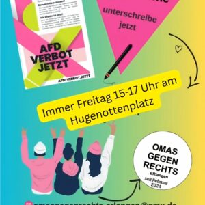 Logo des Bündnisses für Vielfalt und Toleranz mit stilisierter Sonne und Regenbogenlinien über dem Schriftzug 'Delbrück bleibt bunt!'