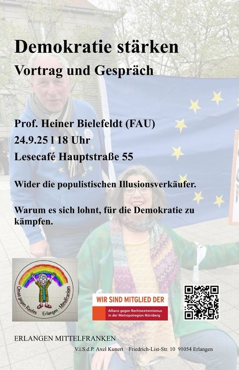 Plakat mit rotem Hintergrund zeigt den Titel 'Nazisymbole & Strukturen in Witten' in schwarzer Schrift, darunter 'Gesprächsrunde und Diskussion' in weißer Schrift, sowie Veranstaltungsort 'Treff° Witten Mannesmannstraße 6' und Datum und Uhrzeit in weißer Schrift.